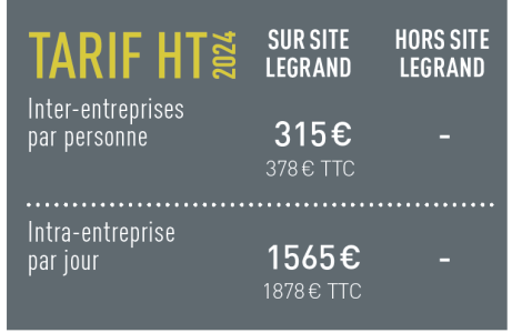 tarif formation