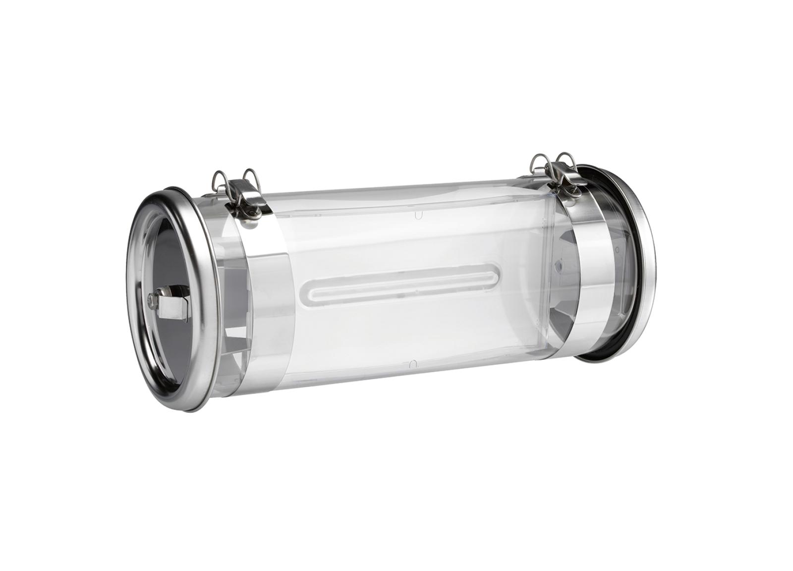 Luminaire pour Sources Centrales LSC d'ambiance Plastinox 110V=/220V=/230V~ cuvelage en inox IP67 IK07 flux 320lm