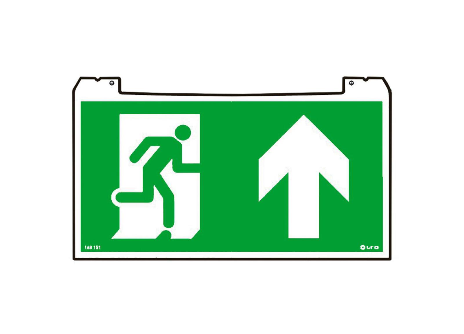Porte-pictogramme signalisation Évacuation Practice Evolution avec flèche vers le haut Porte-pictogramme signalisation Évacuation Practice Evolution avec flèche vers le haut