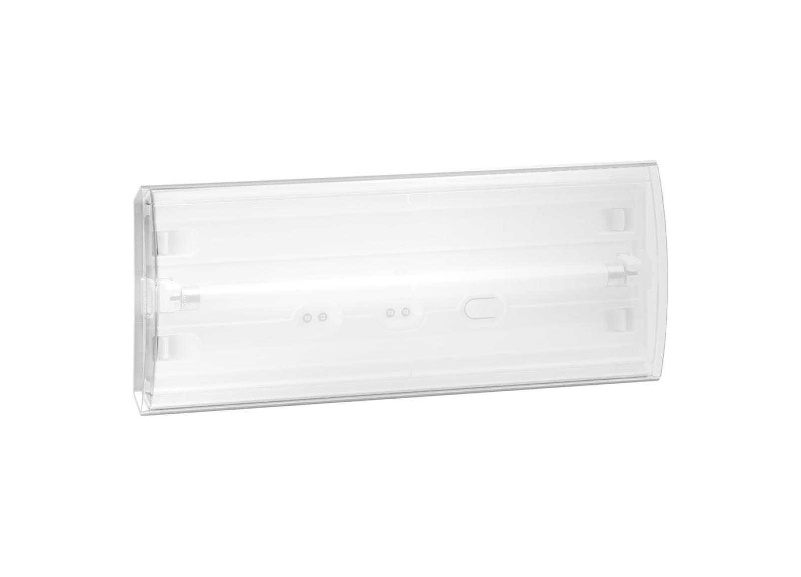 Luminaire pour Sources Centrales LSC d'ambiance fluorescent 110V= Uralight IP42 IK07 flux 360lm consommation 10,2W