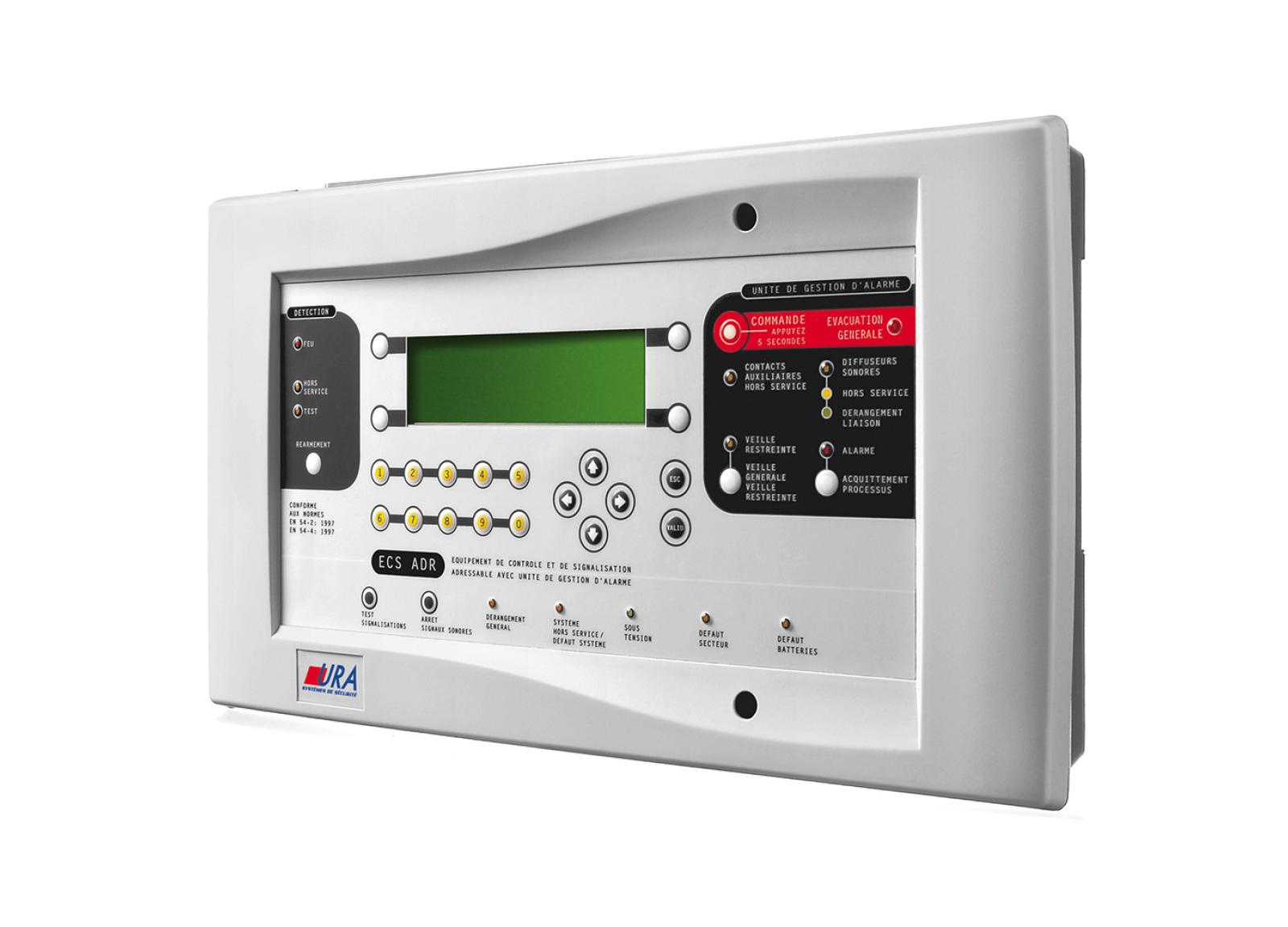 Equipement de contrôle et de signalisation ECS Type1 Adressable SSI catégorie A 256 points - fonction UGA et détection