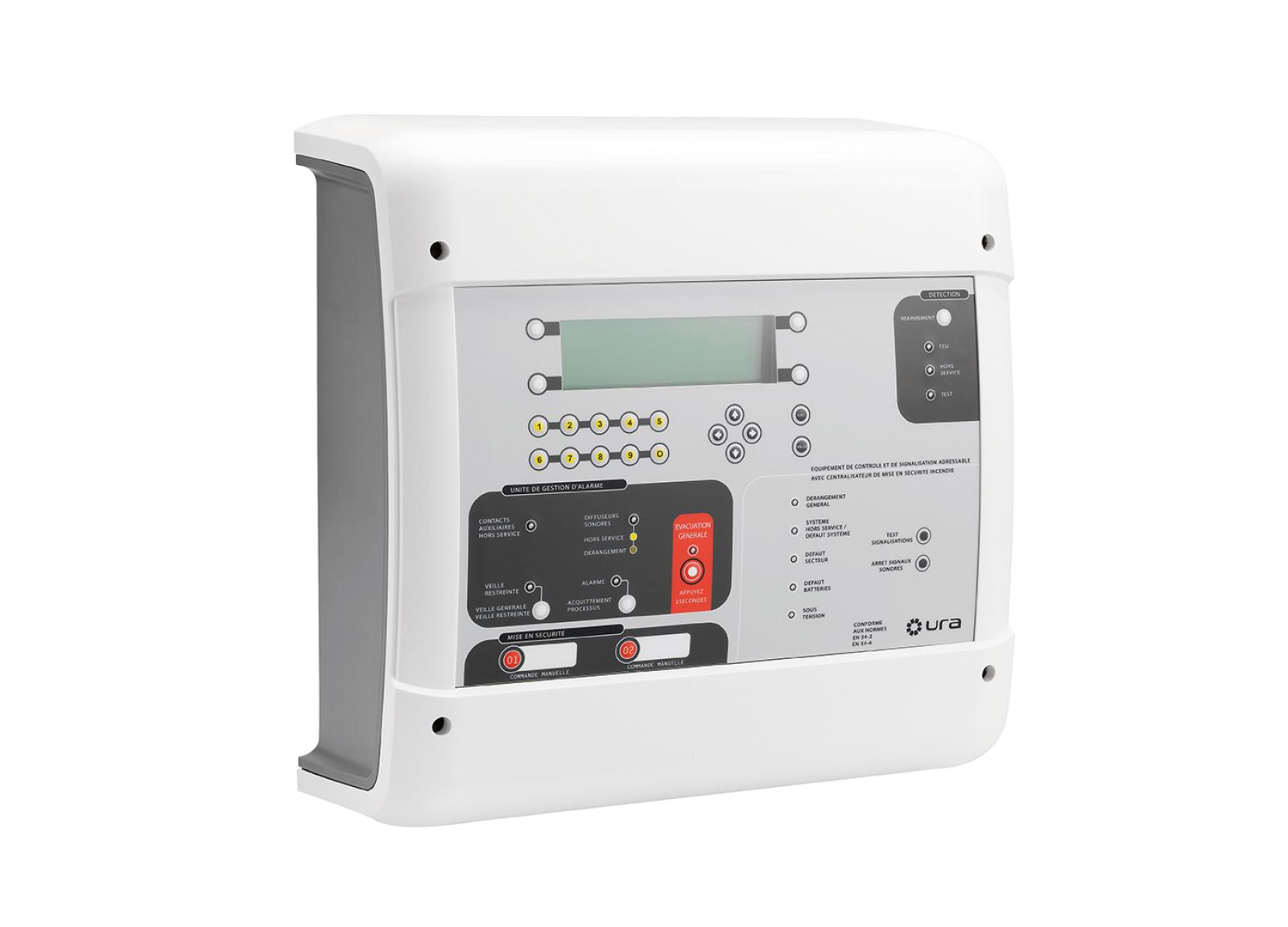 Equipement de contrôle et de signalisation ECS avec CMSI Type1 Adressable SSI catégorie A 512 points