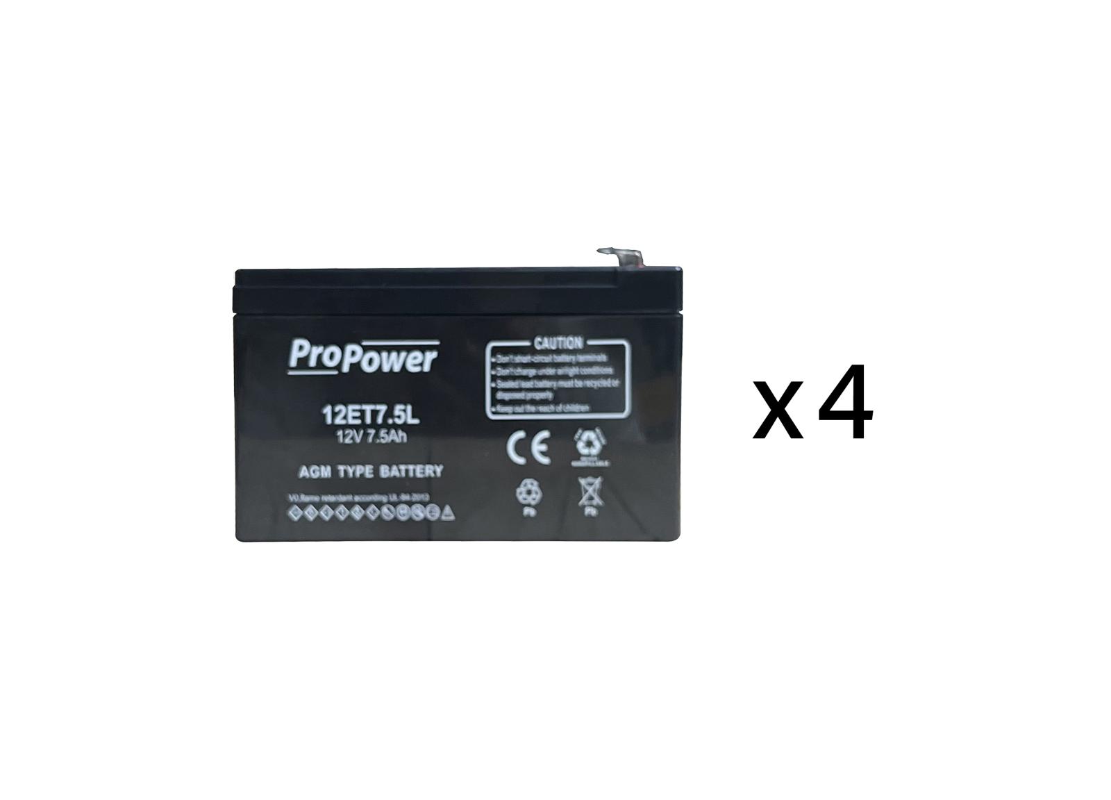 Batterie pour maintenance source centrale d'éclairage de sécurité URA 48VDC 170W - réf.210209