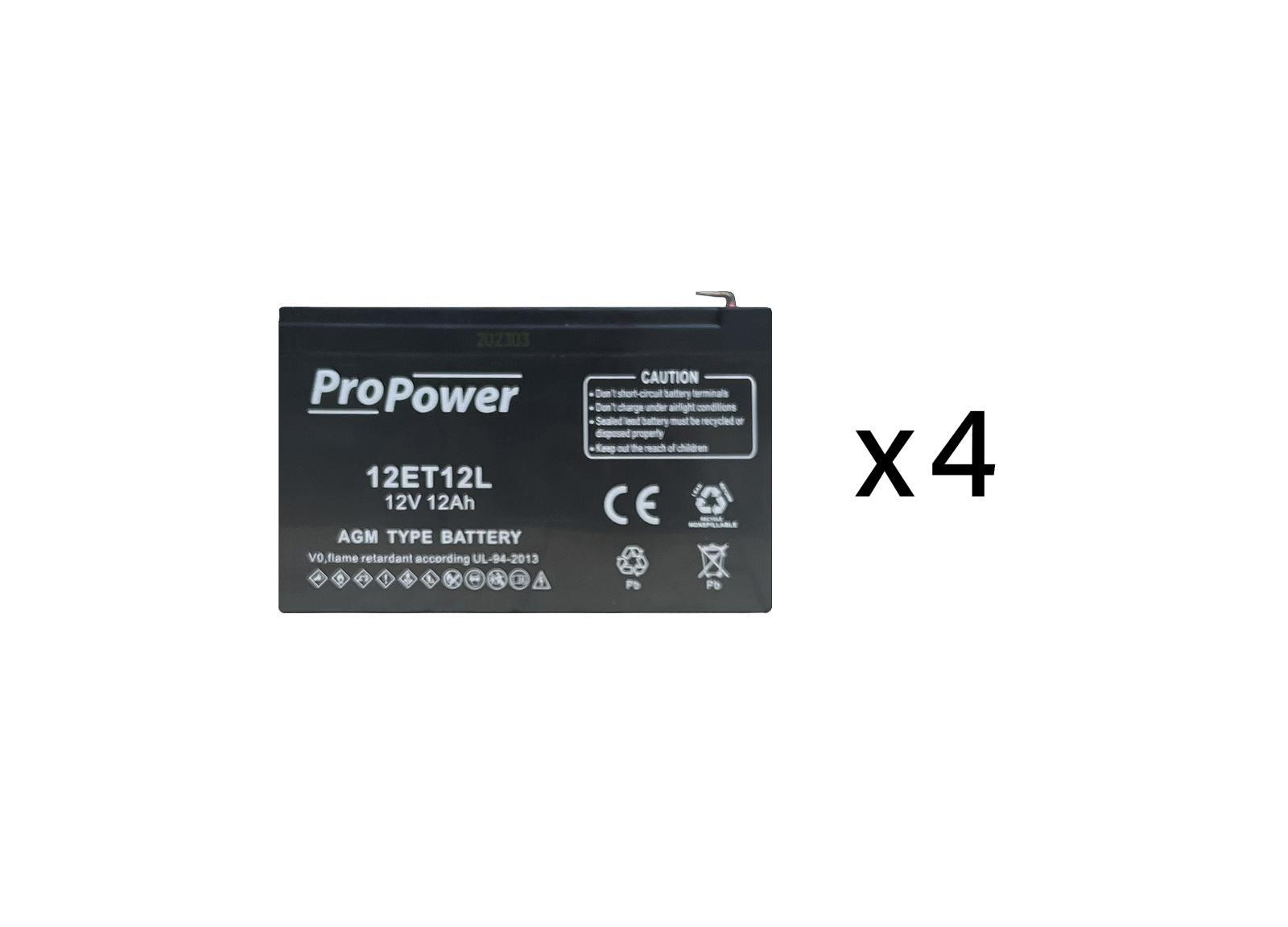 Batterie pour maintenance source centrale d'éclairage de sécurité URA 48VDC 360W - réf.210210