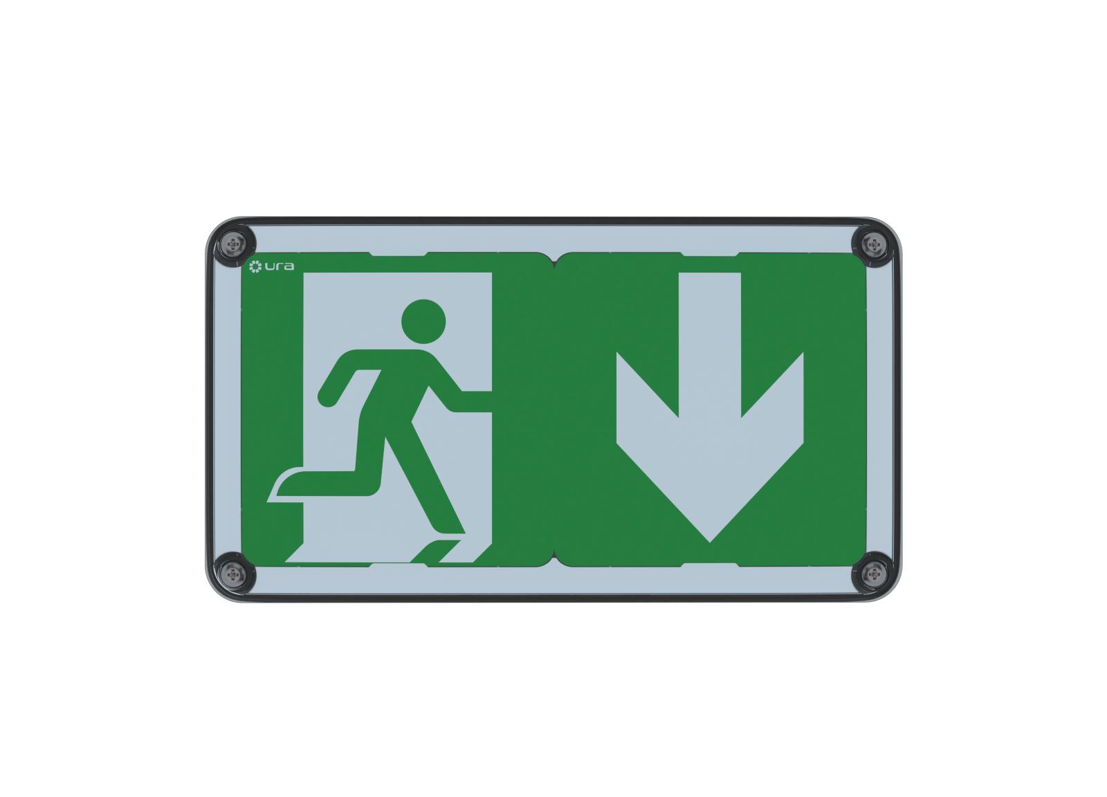 BAES Uraproof V Évacuation Adressable 45lm/1h - IP66/ IK10 - NF Environnement