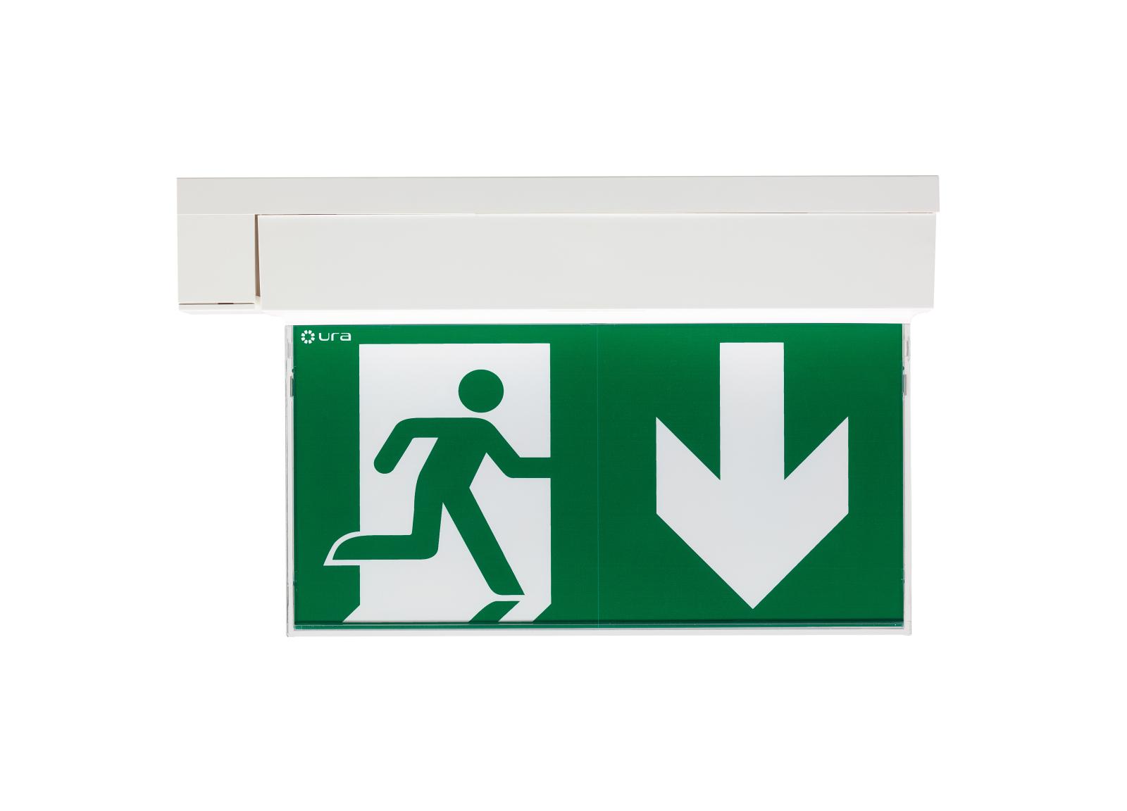 Equerre murale à associer à un BAES ou LSC Uralife V pose plafond