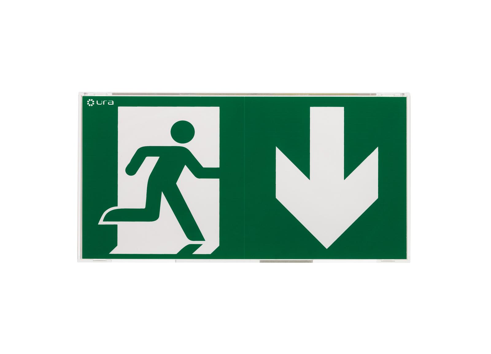 BAES+BAEH Uralife V SATI Adressable 45lm/1h + 8lm/5h - IP 43/IK 07 - pose murale saillie - NF Environnement