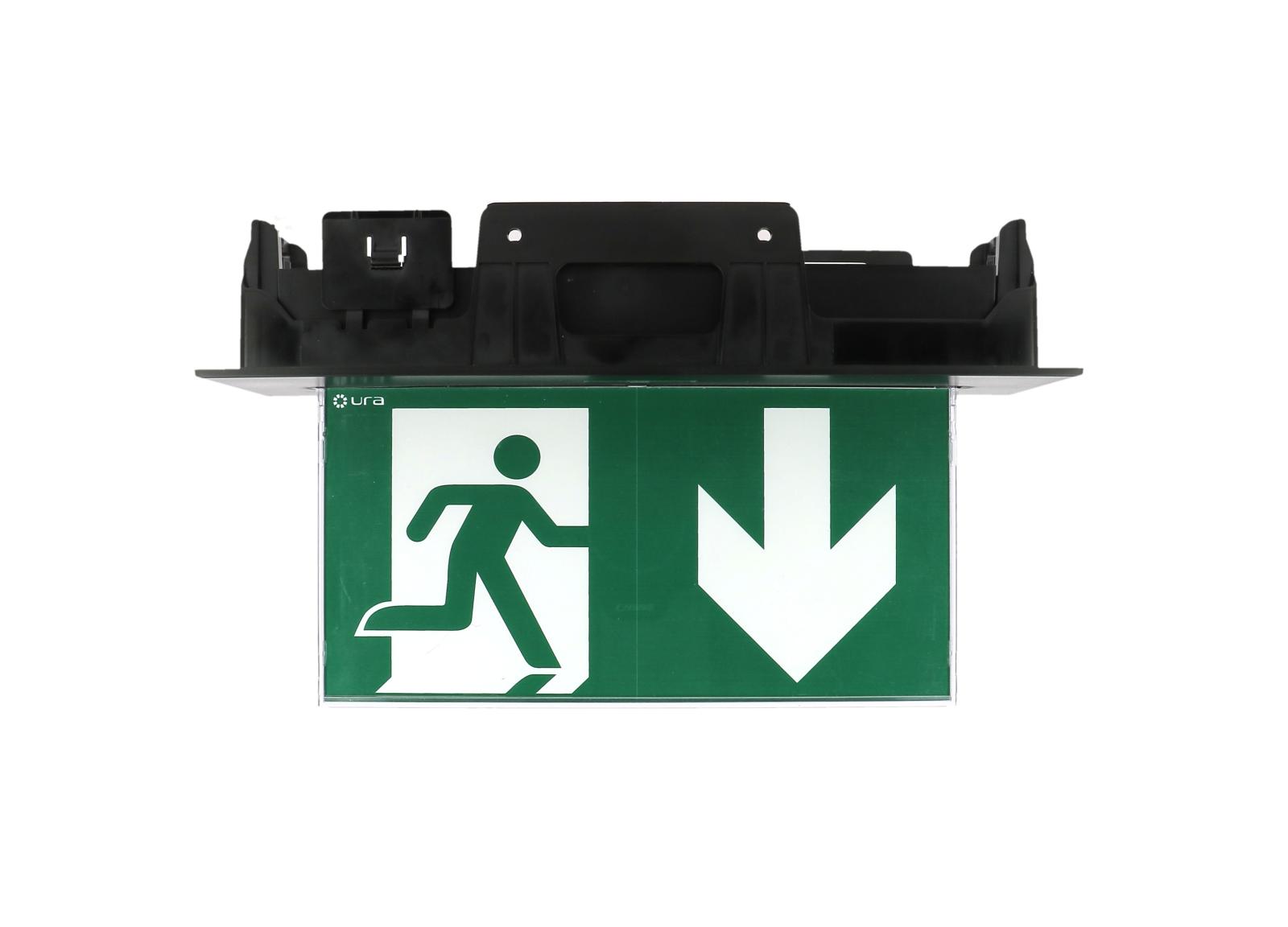 BAES+BAEH URALIFE V 45lm-1h 8lm-5h SATI Connecté Plafond - Noir