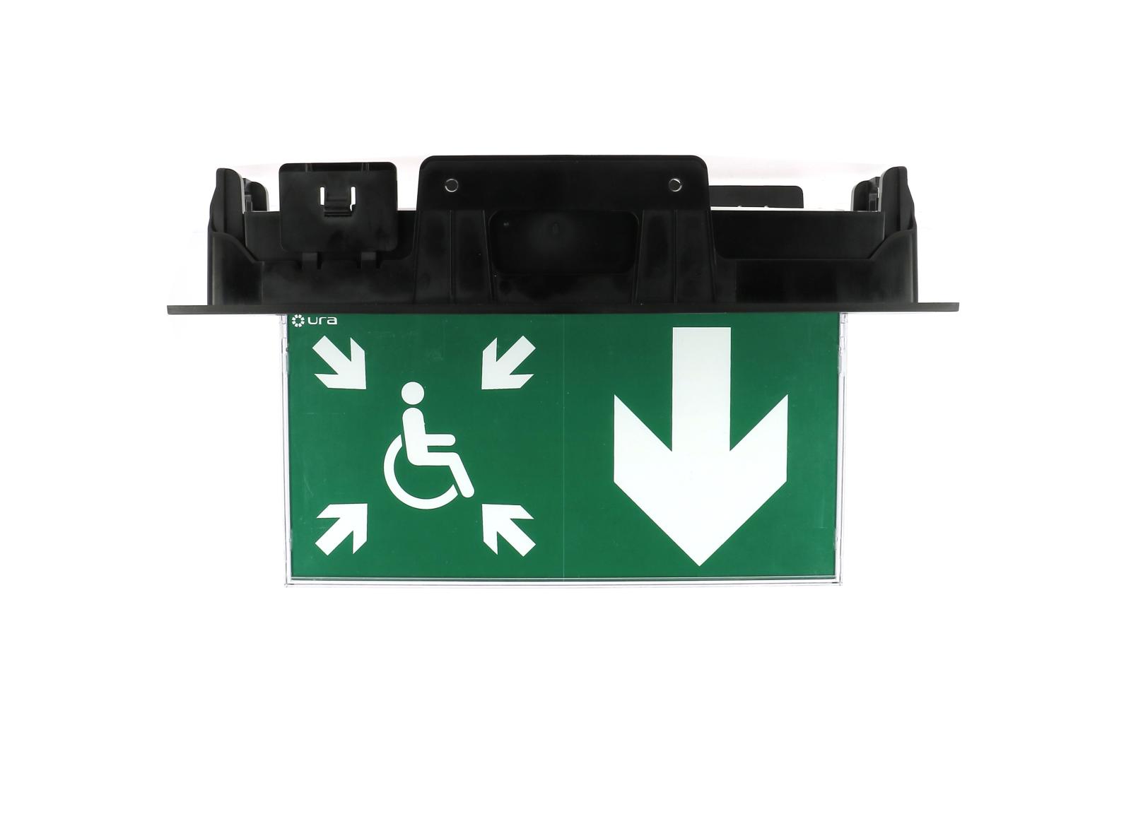 BAES Évacuation URALIFE V 45-120lm -1h Adressable Plafond - Noir BAES Évacuation URALIFE V 45-120lm -1h Adressable Plafond - Noir