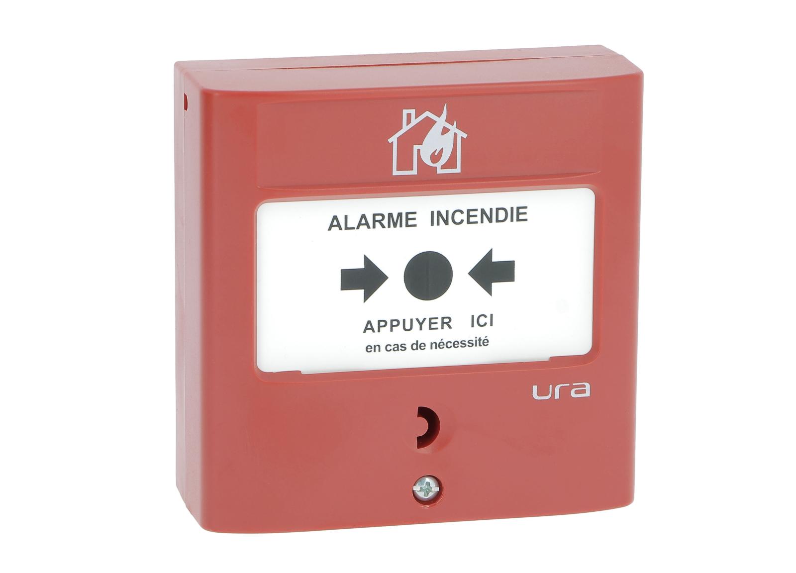 Déclencheur manuel radio - à associer à un tableau d'alarme T4 radio - IP30 IK07