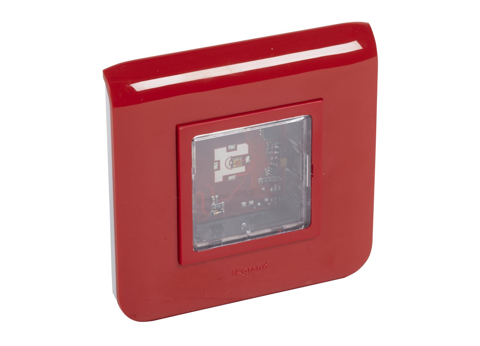 Dispositif visuels d’alarme feu DVAF 2Cd IP41 IK04 pose encastré livré complet