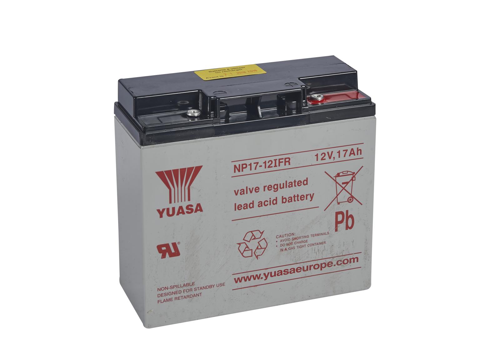 Batterie Plomb 12V 17Ah pour alarme incendie