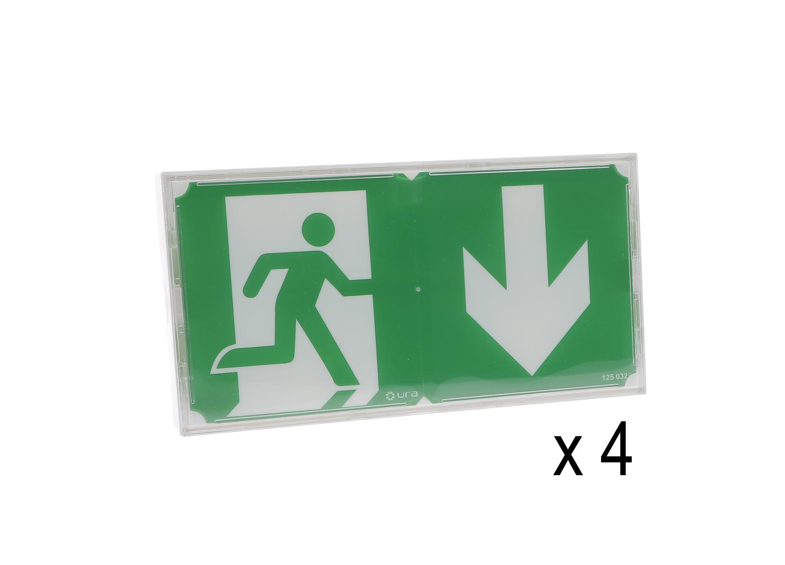 Lot de 4 BAES d'évacuation SATI Uraone V référence 111013V