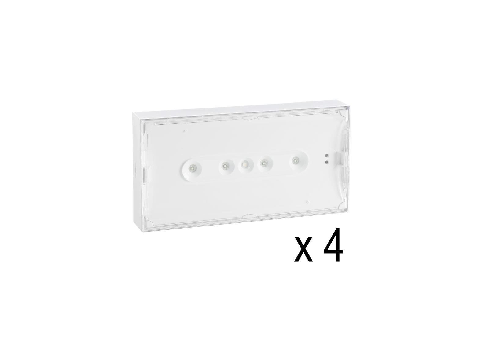 Lot de 4 BAES d'Ambiance SATI Uraone référence 111227 (avant 03-2020) reconditionnés avec embases