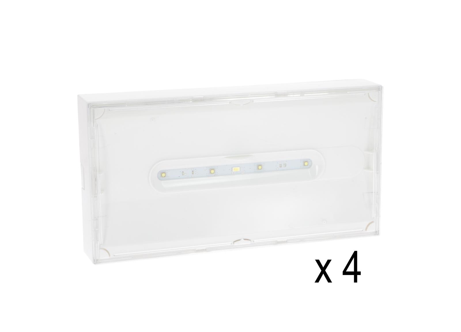 Lot de 4 BAES d'Ambiance SATI Uraone V référence 111227V (après 03-2020) reconditionnés avec embases Lot de 4 BAES d'Ambiance SATI Uraone V référence 111227V (après 03-2020) reconditionnés avec embases