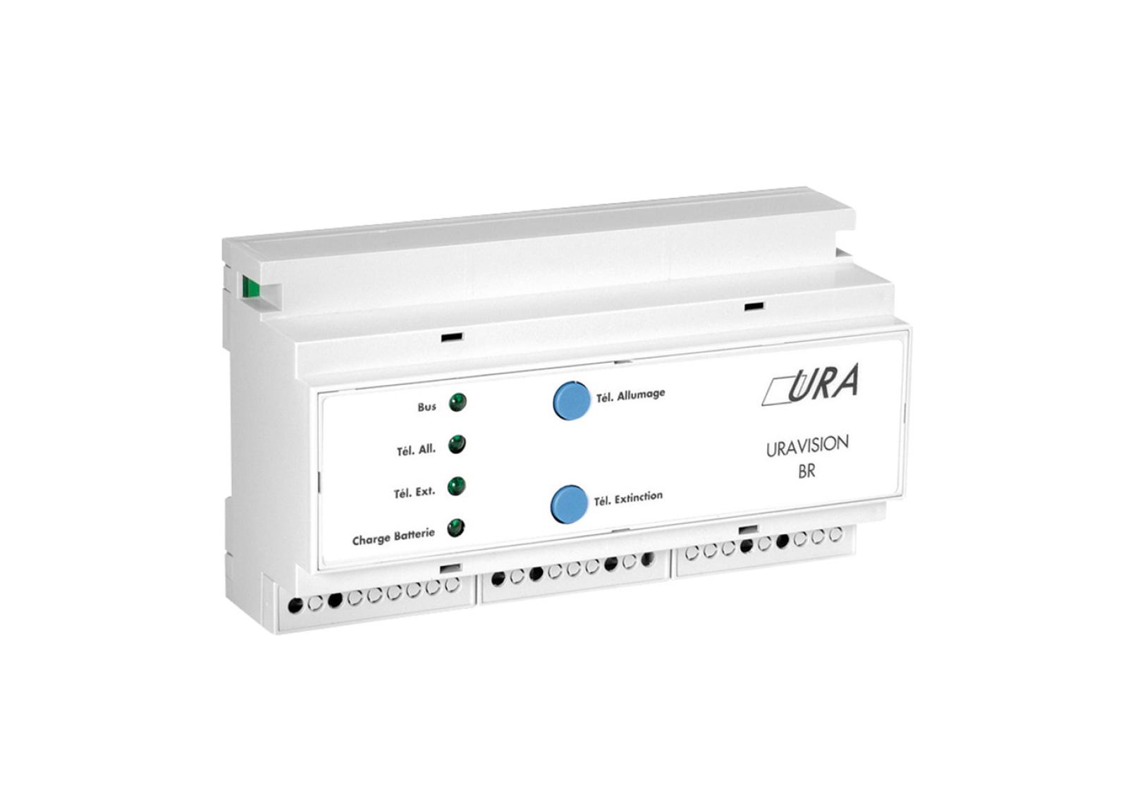 Boîtier répétiteur BR Uravision pour la télécommande de zone - 8 modules DIN Boîtier répétiteur BR Uravision pour la télécommande de zone - 8 modules DIN