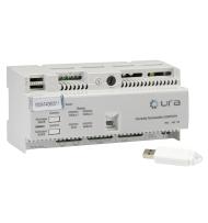 Centrale pour BAES Adressables 10 modules DIN avec interface TCP/IP livré avec son logiciel Uravision sur clé USB