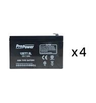 Batterie pour maintenance source centrale d'éclairage de sécurité URA 48VDC 170W - réf.210209