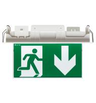 BAEH Uralife V SATI Connecté 8lm/5h - IP 43/IK 07 - pose plafond encastrée/saillie - éclairage uniforme du pictogramme