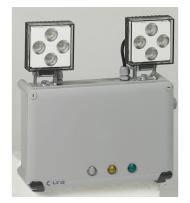 Bloc à phares tout LEDs IP55 IK07 SATI 2 phares 2000lm 1h consommation 8,2W