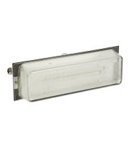 Luminaire pour Sources Centrales LSC d'ambiance 110V=/220V=/230V~ type tôle et verre IP66 IK04 flux 400lm