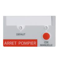 Facette arrêt pompier par poussoir pour bloc 8 fonctions référence 329020