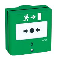 Dispositif de commande manuelle pour Issues de Secours DCMIS 1 contact - vert